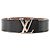 LOUIS VUITTON - Cintura Louis Vuitton Initials in pelle Epi nera (T85)