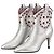 Stivaletti Marc Jacobs Argento Metallizzato con Stelle