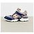 Sneakers Chanel in tweed e pelle multicolore con paillettes - vista 3