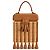 Autre Marque Serpui Mini Bolsa de Palha Tecida e Couro