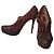 Missoni Décolleté con Platform in Pelle Marrone e Tweed