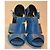 Pierre Hardy Sandali con Tacco in Pelle Blu - vista 3