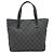 Gucci Borsa Tote in tela GG Monogram con doppia tasca frontale, Nero e Grigio - vista 2