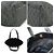Gucci Borsa Tote in tela GG Monogram con doppia tasca frontale, Nero e Grigio - vista 4