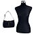 Autre Marque Borsa a tracolla Hobo Le 5 A 7 in pelle liscia nera - vista 2