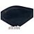 Autre Marque Borsa a tracolla Hobo Le 5 A 7 in pelle liscia nera - vista 5