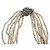 Autre Marque Bracciale a sette fili di perle d'acqua dolce vintage bianche 3mm 18cm - vista 3