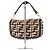 Borsa di paglia Fendi con logo marrone - vista 3