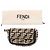 Borsa di paglia Fendi con logo marrone - vista 8