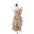 Autre Marque AJE Gold Kleid Beige aus Polyester Größe 8 - Ansicht 3