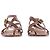 Sandali bassi in pelle marrone Céline - vista 4