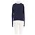Forte Forte Wollpullover in Marineblau mit Rundhalsausschnitt