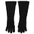 Totême Handschuhe aus Baumwolle schwarz