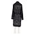Hermès Seiden-Cardigan Kimono Schwarz - Ansicht 2