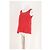 Top sem mangas vermelho de corte reto Equipment - vista 4