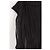 Autre Marque Vestido ERIN FETHERSTON de seda negro con rayas plateadas - vista 4