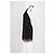 Autre Marque Mini abito nero BAOBAB con frange e tulle - vista 3
