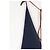 Autre Marque Marineblauer Leinen-Overall - Ansicht 4