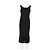 Totême Schwarzes Midikleid mit Spaghettiträgern - Ansicht 2