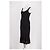 Totême Schwarzes Midikleid mit Spaghettiträgern - Ansicht 4