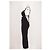 Jacquemus Midikleid aus schwarzem Leinen - Ansicht 3