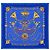 Hermès Blue Carré 90 Parures des Sables Seidentuch desert