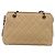 CHANEL Matelasse Chain Shoulder Bag Lamb Skin Beige Black CC - vista 2