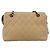 CHANEL Matelasse Chain Shoulder Bag Lamb Skin Beige Black CC - vista 3