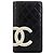 Autre Marque Authentische Chanel Linea Cambon Ledergeldbörse schwarz