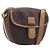 Céline CELINE Macadam Shoulder Bag PVC Brown Gold Tone