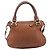 Chloé Chloe Marcie Hand Bag Leather 2way Brown Gold - vista 3