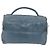 Miu Miu Matelasse Chain Shoulder Bag Vitellolux Blue Silver - vista 2