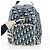 Christian Dior Trotter Canvas Boston Bag PVC 2way Navy Silver - vista 3