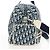 Christian Dior Trotter Canvas Boston Bag PVC 2way Navy Silver - vista 4