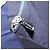 CHANEL Hand Bag Cotton jersey Navy Silver CC - vista 22