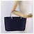 CHANEL Hand Bag Cotton jersey Navy Silver CC - vista 25