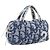 Christian Dior Trotter Canvas Hand Bag Pile Blue White
