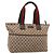 GUCCI GG Canvas Web Sherry Line Tote Bag Beige 155524