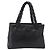 PRADA Schultertasche Tote mit Kette aus Leder Schwarz - Ansicht 2