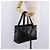 PRADA Schultertasche Tote mit Kette aus Leder Schwarz - Ansicht 28