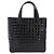 CHANEL Patent leather Hand Bag Leather Black Silver CC - vista 2