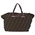 FENDI Zucca Canvas Hand Bag Black Brown - vista 3