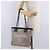 CHANEL Chain Deauville Tote Bag Canvas Gray Silver CC - vista 25