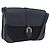 GUCCI Shoulder Bag Canvas Navy Gold