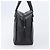 CHANEL Choco Bar Hand Bag Leather Black Silver CC - vista 5