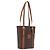 Céline CELINE Macadam Canvas Shoulder Bag PVC Leather Brown Gold