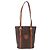 Céline CELINE Macadam Canvas Shoulder Bag PVC Leather Brown Gold - vista 2