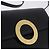 Céline CELINE Circle Shoulder Bag Leather Black Gold - vista 16