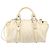 Miu Miu Hand Bag Leather 2way Ivory Silver - vista 3