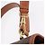 Céline CELINE Macadam Canvas Hand Bag PVC Leather 2way Brown Gold - vista 14